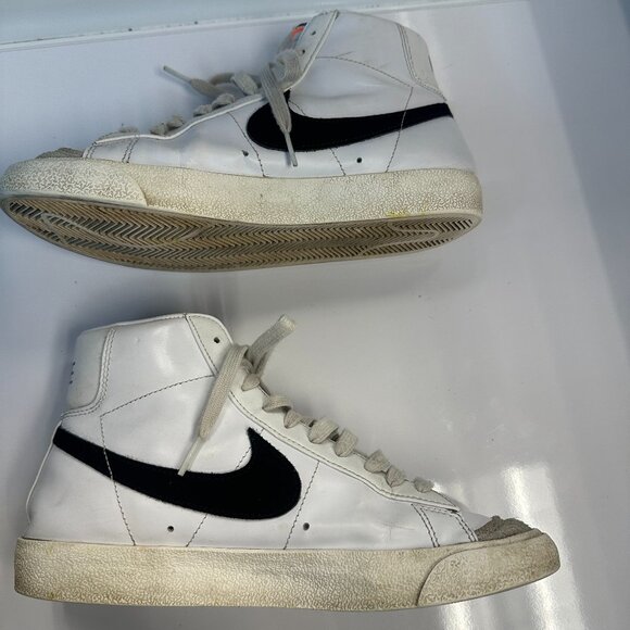 Nike Blazer Mid 77 White High Top Shoes Tennis Athletic - Picture 3 of 6